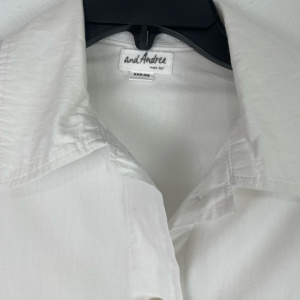 White Button-Up Shirt 100% Cotton - Picture 3 of 6